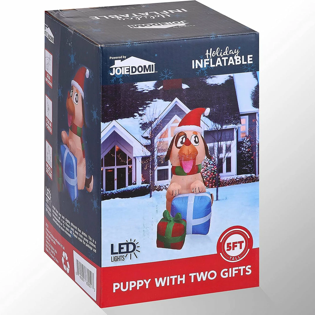 Joiedomi Inflatables 5ft Inflatable Puppy With Two Gifts 5 Joiedomi Inflatables 5ft Inflatable Puppy With Two Gifts