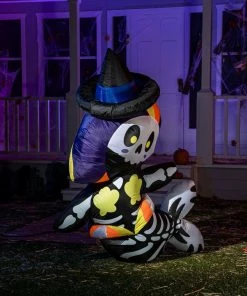 Joiedomi 5 Ft Cute Halloween Skeleton Mermaid