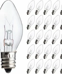 Joiedomi 25 Pcs C7 Incandescent Bulb