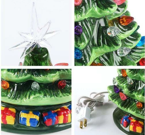 Joiedomi All Holiday Decor 15" Tabletop Prelit Ceramic Christmas Tree With 70 Multicolor Bulbs 3 Joiedomi All Holiday Decor 15" Tabletop Prelit Ceramic Christmas Tree With 70 Multicolor Bulbs