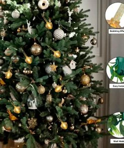 Joiedomi 7 Count Warm White Christmas Bubble String Lights