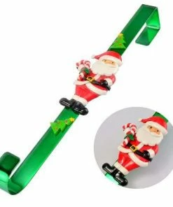 Joiedomi 15¡± Christmas Metal Wreath Hanger With Santa Claus Icon