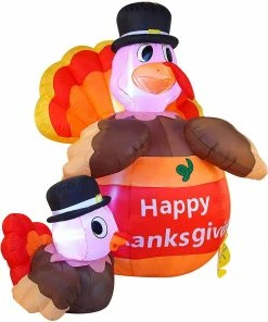 Joiedomi 6ft Thanksgiving Happy Turkey Inflatable