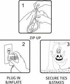 Joiedomi 4ft Halloween Inflatable Ghost In A Pumpkin