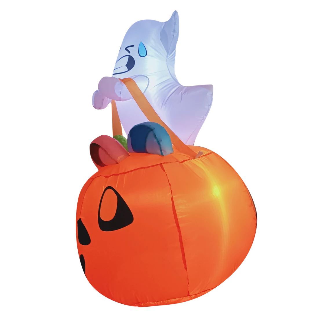 Joiedomi Inflatables Tall Cute Ghost Lift Pumpkin Candy Bag Inflatable (5 Ft) 5 Joiedomi Inflatables Tall Cute Ghost Lift Pumpkin Candy Bag Inflatable (5 Ft)
