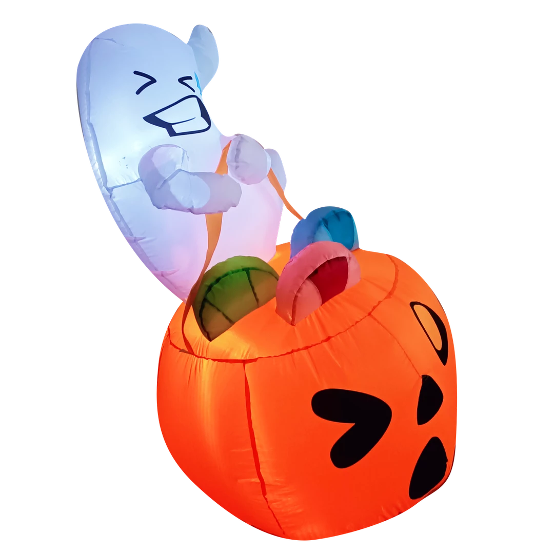 Joiedomi Inflatables Tall Cute Ghost Lift Pumpkin Candy Bag Inflatable (5 Ft) 4 Joiedomi Inflatables Tall Cute Ghost Lift Pumpkin Candy Bag Inflatable (5 Ft)