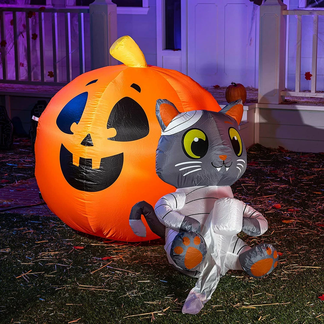 Joiedomi 4 FT Tall Halloween Inflatable Mummy Cat Pumpkin Inflatables 1 Joiedomi 4 FT Tall Halloween Inflatable Mummy Cat Pumpkin Inflatables