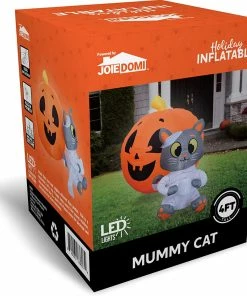 Joiedomi 4 FT Tall Halloween Inflatable Mummy Cat Pumpkin Inflatables 14 Joiedomi 4 FT Tall Halloween Inflatable Mummy Cat Pumpkin Inflatables