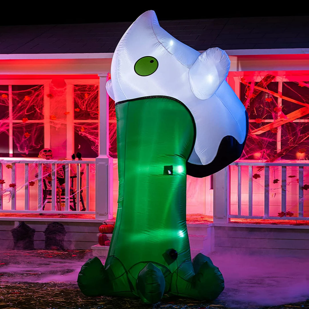 Joiedomi 10 FT Tall Halloween Inflatable Throwing Up Ghost 4 Joiedomi 10 FT Tall Halloween Inflatable Throwing Up Ghost