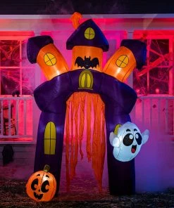 Joiedomi 8.5 FT Tall Halloween Inflatable Twisted Castle Archway