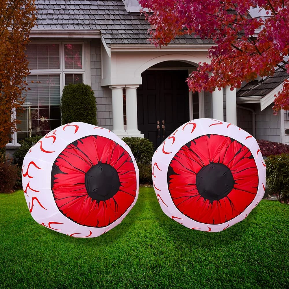 Joiedomi 3ft Halloween Inflatable Large Set Of Red Eyes 1 Joiedomi 3ft Halloween Inflatable Large Set Of Red Eyes