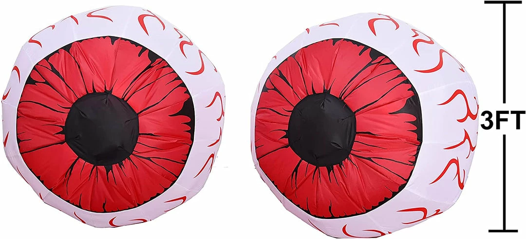 Joiedomi 3ft Halloween Inflatable Large Set Of Red Eyes 5 Joiedomi 3ft Halloween Inflatable Large Set Of Red Eyes