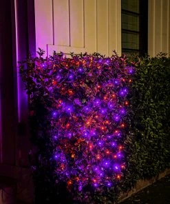 Joiedomi 150 M5 LED Black Wire Net Lights (Orange & Purple) All Holiday Decor 7 Joiedomi 150 M5 LED Black Wire Net Lights (Orange & Purple) All Holiday Decor