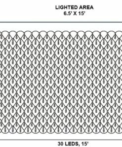 Joiedomi All Holiday Decor 300 LED Black Wire Net Lights (Orange & Purple)