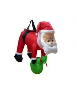 Joiedomi Inflatables Santa Hung On A Tree