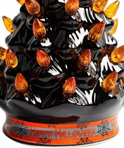 Joiedomi 15“ Halloween Pre-Lit Ceramic Tree Decoration, Orange 10 Joiedomi 15“ Halloween Pre-Lit Ceramic Tree Decoration, Orange