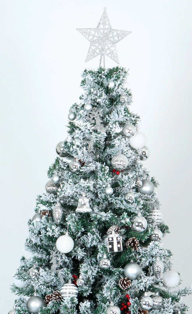 Joiedomi All Holiday Decor 66 Pcs Christmas Assorted Ornaments Silver & White 4 Joiedomi All Holiday Decor 66 Pcs Christmas Assorted Ornaments Silver & White