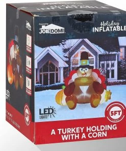 Joiedomi 7ft Turkey Holding With A Corn 13 Joiedomi 7ft Turkey Holding With A Corn