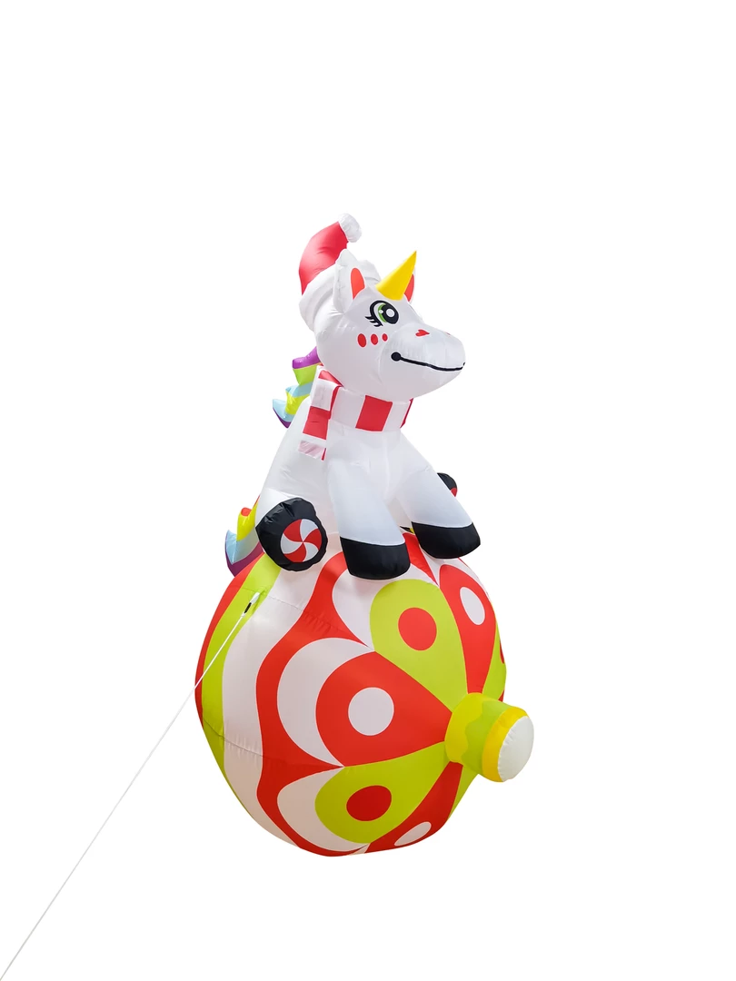 Joiedomi 6ft Christmas Unicorn With Ornaments Inflatables 1 Joiedomi 6ft Christmas Unicorn With Ornaments Inflatables