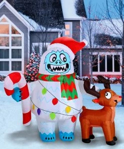 Joiedomi Inflatables 6ft Christmas Inflatable Yeti 8 Joiedomi Inflatables 6ft Christmas Inflatable Yeti
