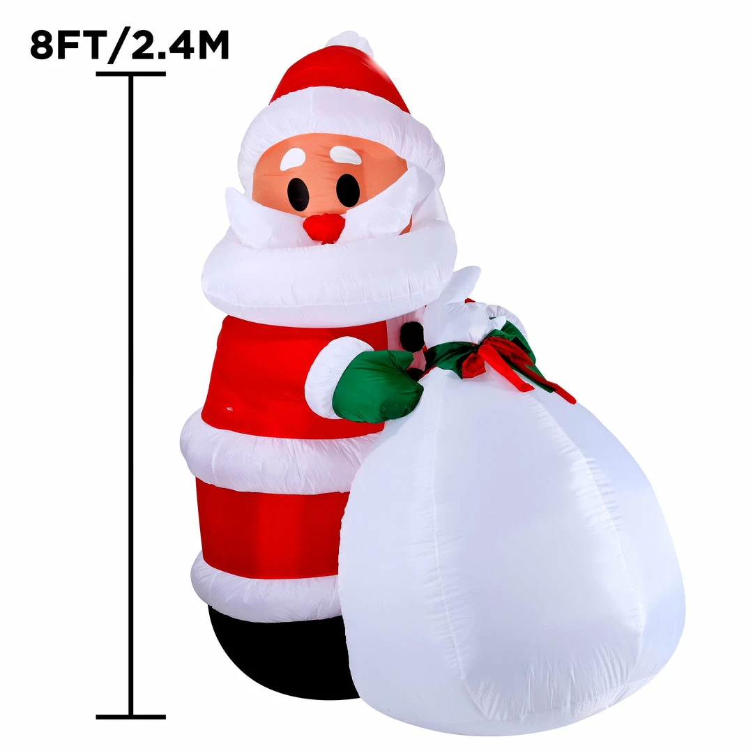 Joiedomi 7.9ft Christmas Inflatable Santa With Multicolor Gift Bag 1 Joiedomi 7.9ft Christmas Inflatable Santa With Multicolor Gift Bag