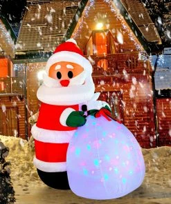 Joiedomi 7.9ft Christmas Inflatable Santa With Multicolor Gift Bag 9 Joiedomi 7.9ft Christmas Inflatable Santa With Multicolor Gift Bag