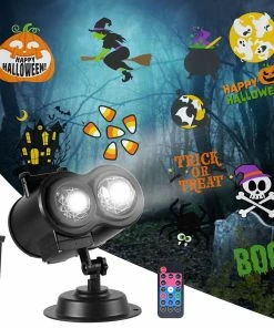 Joiedomi Halloween 2-in-1 Holiday Projector With 24 Theme Slides All Holiday Decor