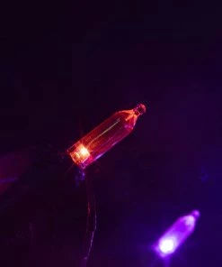 Joiedomi All Holiday Decor 100 Purple And Orange LED Green Wire String Lights