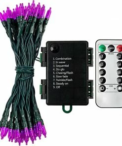 Joiedomi 17.3ft 50 Counts Purple LED Green Wire String Lights 9 Joiedomi 17.3ft 50 Counts Purple LED Green Wire String Lights