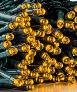 Joiedomi 100-Count Orange LED Mini String Lights, 8 Modes