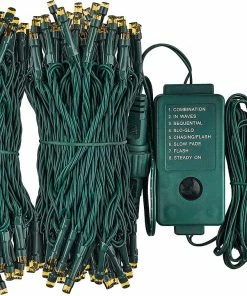 Joiedomi All Holiday Decor 300-Count Orange LED Mini String Lights, 8 Modes