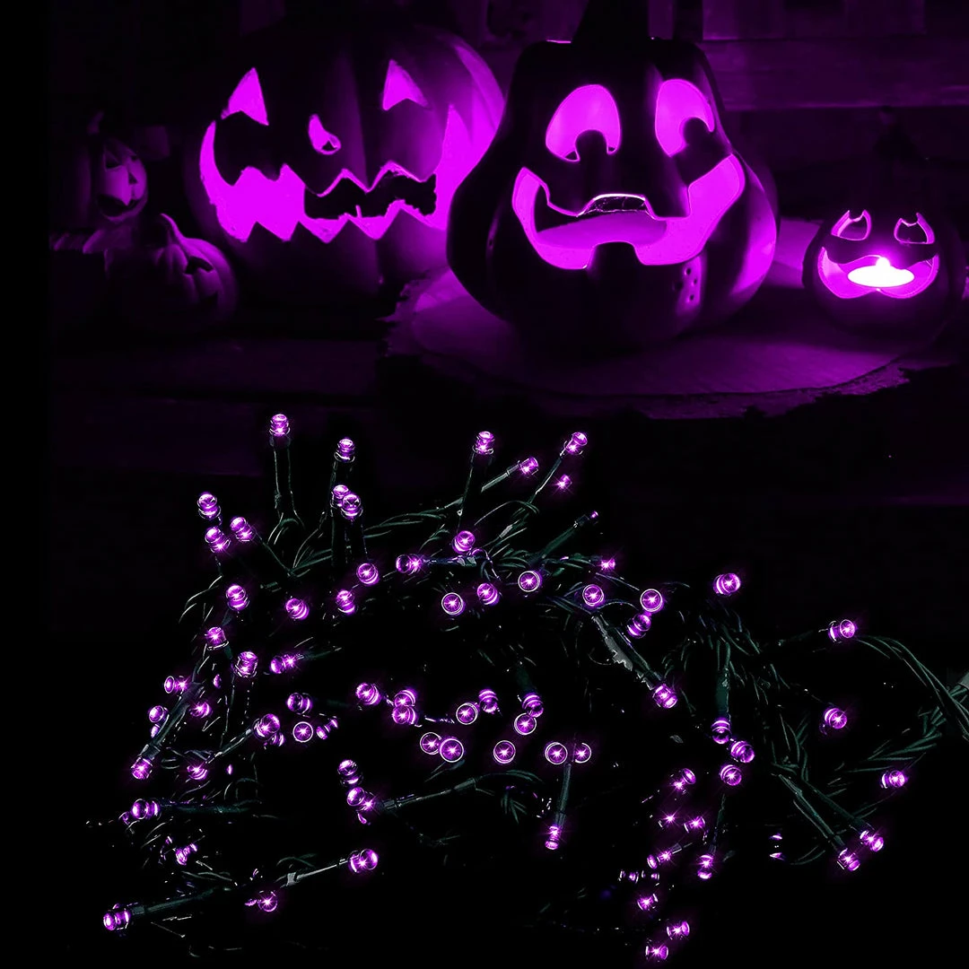 Joiedomi All Holiday Decor 300-Count Purple LED Mini String Lights, 8 Modes 6 Joiedomi All Holiday Decor 300-Count Purple LED Mini String Lights, 8 Modes