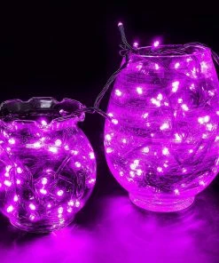 Joiedomi All Holiday Decor 100-Count Purple LED Mini String Lights, 8 Modes