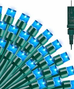 Joiedomi All Holiday Decor 300-Count Blue LED Mini String Lights, 8 Modes