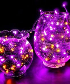 Joiedomi All Holiday Decor 200-Count Orange & Purple LED Mini String Lights, 8 Modes 8 Joiedomi All Holiday Decor 200-Count Orange & Purple LED Mini String Lights, 8 Modes