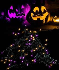 Joiedomi All Holiday Decor 200-Count Orange & Purple LED Mini String Lights, 8 Modes 9 Joiedomi All Holiday Decor 200-Count Orange & Purple LED Mini String Lights, 8 Modes