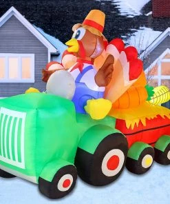 Joiedomi 8 FT Inflatable Turkey Driving Car