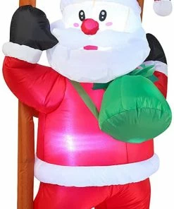 Joiedomi Climbing Santa With Build-in LEDs Inflatables