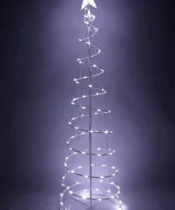 Joiedomi All Holiday Decor 5ft Lighted Spiral Christmas Tree With 100 LED