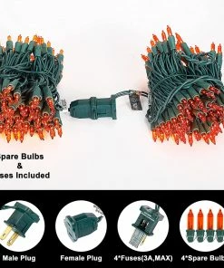 Joiedomi 100 Count Blue Green Wire String Lights - 3 Set All Holiday Decor