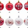 Joiedomi All Holiday Decor Christmas Ornaments Ball (Red&White), 40 Pcs
