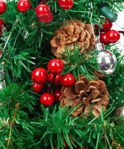 Joiedomi All Holiday Decor 23" Prelit Table-top Christmas Tree With DIY Kits (Red) 7 Joiedomi All Holiday Decor 23