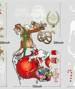 Joiedomi Colorful Holiday Wall Decals 6 Joiedomi Colorful Holiday Wall Decals