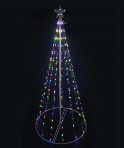 Joiedomi 6ft Animated Lightshow Cone Christmas Tree All Holiday Decor