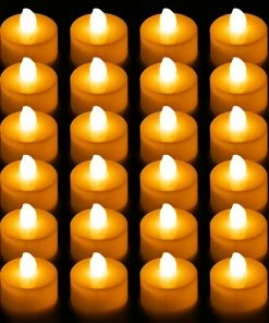 Joiedomi Decorative Lights LED Tea Lights - 24Pcs (Round Shape)