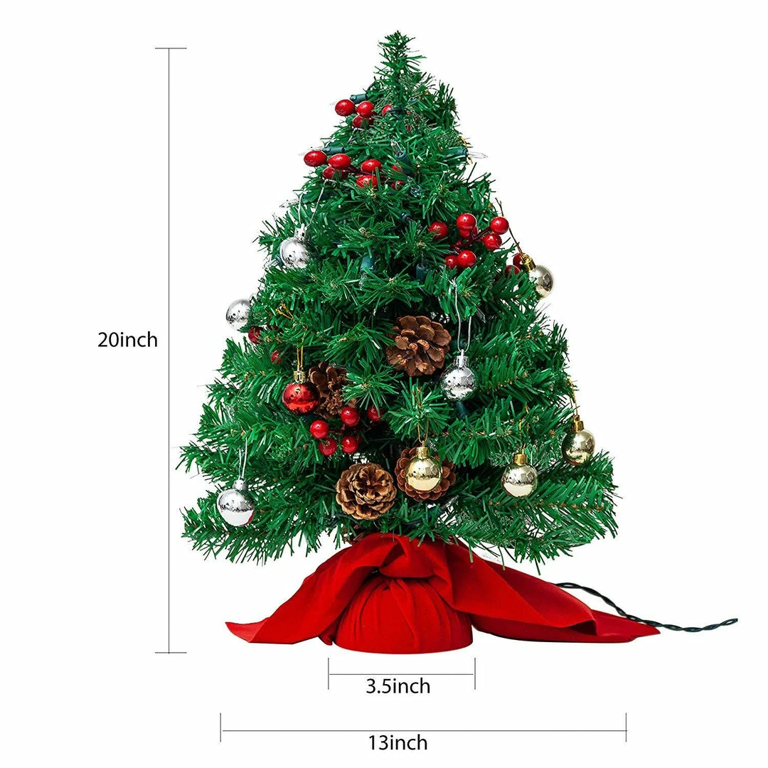 Joiedomi All Holiday Decor 23" Prelit Table-top Christmas Tree With DIY Kits (Red) 4 Joiedomi All Holiday Decor 23" Prelit Table-top Christmas Tree With DIY Kits (Red)