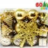 Joiedomi 60 Pcs Christmas Assorted Ornaments With A Star Tree Topper All Holiday Decor