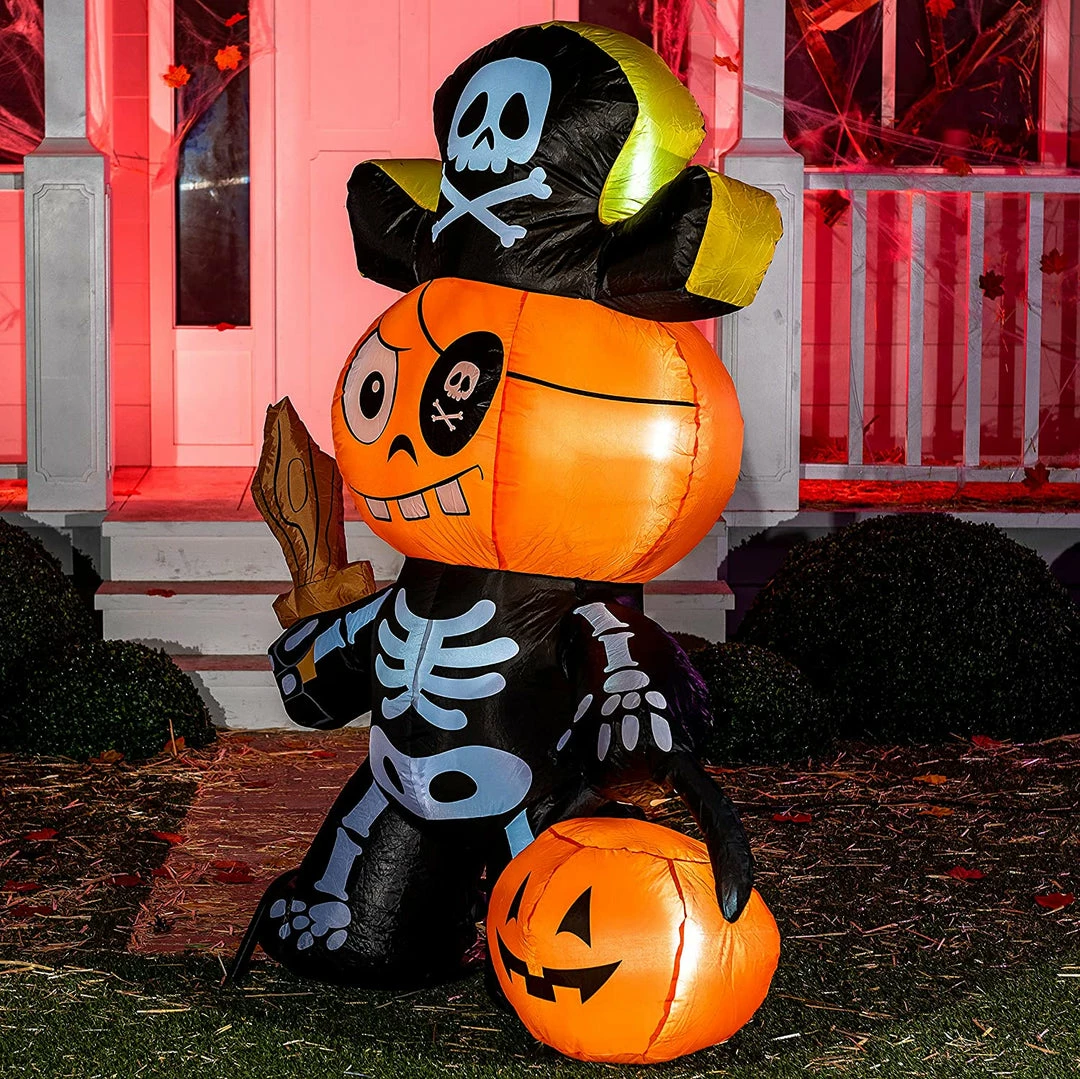 Joiedomi 5ft Halloween Inflatable Ghost Pumpkin Pirate 4 Joiedomi 5ft Halloween Inflatable Ghost Pumpkin Pirate