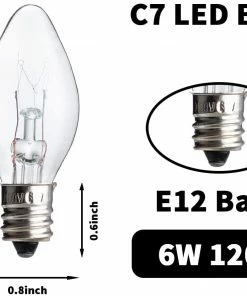 Joiedomi 25 Pcs C7 Incandescent Bulb 9 Joiedomi 25 Pcs C7 Incandescent Bulb