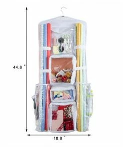 Joiedomi Double Sided Hanging Wrapping Paper Storage, Wrapping Paper Organizer (18”W X 40” L) Organizer & Storage 5 Joiedomi Double Sided Hanging Wrapping Paper Storage, Wrapping Paper Organizer (18”W X 40” L) Organizer & Storage